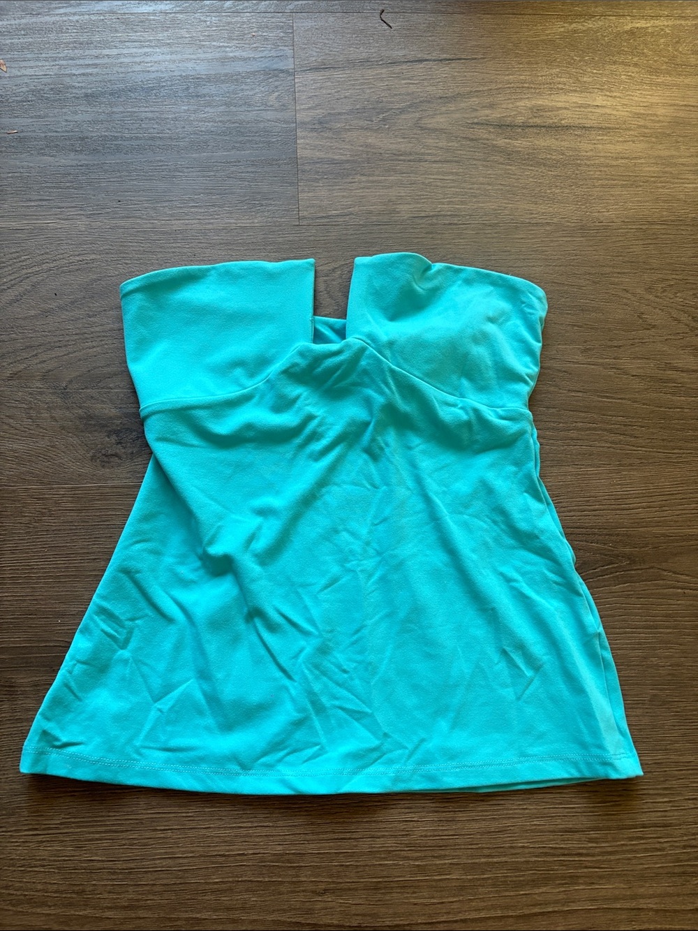 Susana Monaco Strapless Turquoise Tube Top